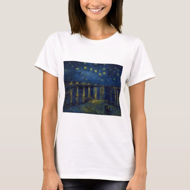 Starry Night, Vincent van Gogh T-Shirt (Vorderseite)