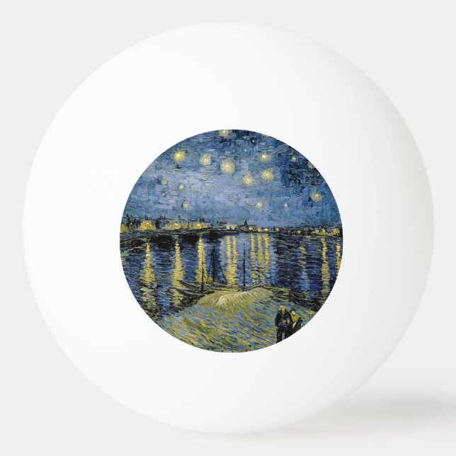 Starry Night Vincent van Gogh Tischtennisball (Vorderseite)