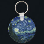 Starry Night Vincent van Gogh Vintage Malerei Art Schlüsselanhänger<br><div class="desc">Vincent van Gogh (Niederländisch, 1853 - 1890) Starry Night, 1889, Oil on Leinwand Ungerahmt: 73 × 92 cm (28, 7 × 36, 2 in) Dieses Bild zeigt den Blick von der Ostseite des Van Gogh-Asylzimmers in Saint-Rémy-de-Provence ce, er fügte ein idealisiertes Dorf hinzu. Seit 1941 ist es in der ständigen...</div>