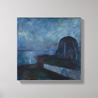 Starry night von Edvard MUNCH, symbolischer Maler