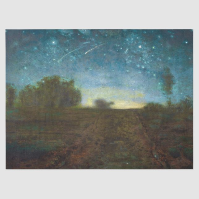 Starry Night von Jean-Francois Millet Seidenpapier (Vorderseite)