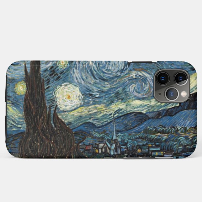 Starry Night von Van Gogh Case-Mate iPhone Hülle (Rückseite (Horizontal))