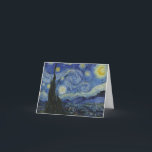 "Starry Night" von Van Gogh Feiertagskarte<br><div class="desc">Dieses Design zeichnet sich durch eine hochauflösende,  unveränderte und unbearbeitete Reproduktion von Van Goghs berühmtem "Starry Night" Gemälde aus.</div>