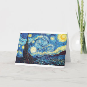 Starry Night von Van Gogh, Fine Art, Karte