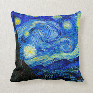 Starry Night von Van Gogh Fine Art Pillow Kissen