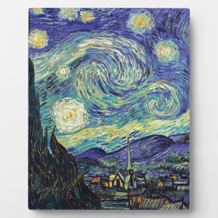 Starry Night von van Gogh Fotoplatte