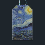 "Starry Night" von Van Gogh Geschenkanhänger<br><div class="desc">Dieses Design zeichnet sich durch eine hochauflösende,  unveränderte und unbearbeitete Reproduktion von Van Goghs berühmtem "Starry Night" Gemälde aus.</div>