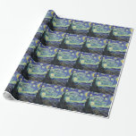 Starry Night von van Gogh Geschenkpapier<br><div class="desc">Van Gogh war besessen von der Symbolik der leuchtenden Objekte und der Farbe. Die Lampe war ein Symbol für Ruhe und Sicherheit. Der Stern symbolisierte den Glauben,  und Gaslicht,  menschliche Realitäten. Tief ultramarineblau war unendlich,  während Rot und Grün "diese schrecklichen Dinge,  die Leidenschaften der Männer ausgedrückt.</div>
