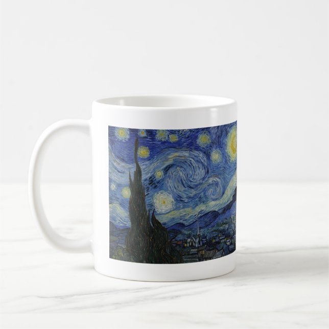Starry Night von Van Gogh Kaffeetasse (Links)