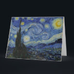 "Starry Night" von Van Gogh Karte<br><div class="desc">Dieses Design zeichnet sich durch eine hochauflösende,  unveränderte und unbearbeitete Reproduktion von Van Goghs berühmtem "Starry Night" Gemälde aus.</div>