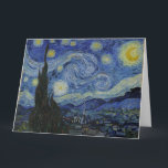 "Starry Night" von Van Gogh Karte<br><div class="desc">Dieses Design zeichnet sich durch eine hochauflösende,  unveränderte und unbearbeitete Reproduktion von Van Goghs berühmtem "Starry Night" Gemälde aus.</div>
