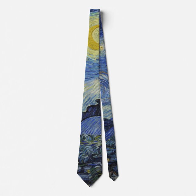"Starry Night" von Van Gogh Krawatte (Vorderseite)