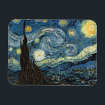 Starry Night von Van Gogh Magnet<br><div class="desc">Vincent Van Gogh's Starry Night. 1889 Öl auf Leinwand. Museum of Modern Art,  New York City</div>