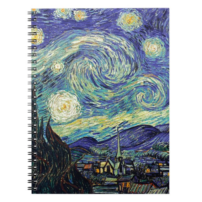 Starry Night von van Gogh Notizblock (Vorderseite)