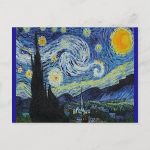 Starry Night von Van Gogh Postkarte