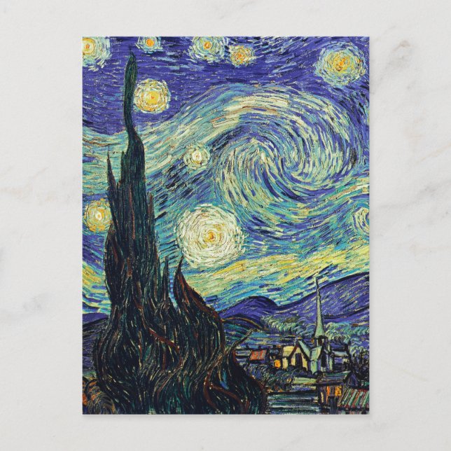 Starry Night von van Gogh Postkarte (Vorderseite)