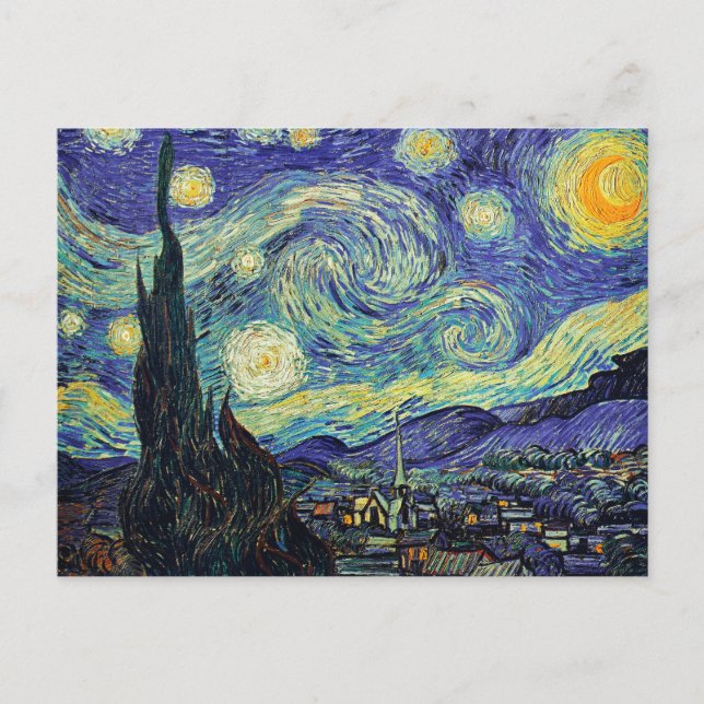 Starry Night von van Gogh Postkarte (Vorderseite)