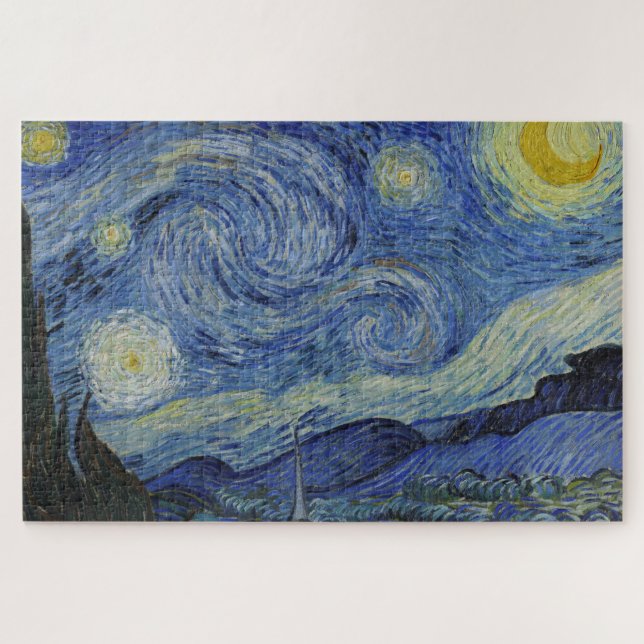 "Starry Night" von Van Gogh Puzzle (Horizontal)