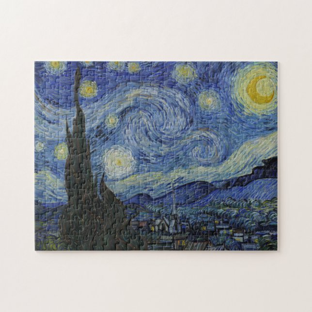 "Starry Night" von Van Gogh Puzzle (Horizontal)