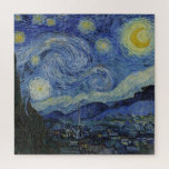 "Starry Night" von Van Gogh Puzzle<br><div class="desc">Dieses Design zeichnet sich durch eine hochauflösende,  unveränderte und unbearbeitete Reproduktion von Van Goghs berühmtem "Starry Night" Gemälde aus.</div>