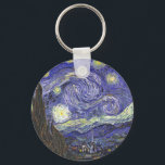 Starry Night von Van Gogh runden Schlüsselanhänger<br><div class="desc">Starry Night von Van Gogh für den Kunstliebhaber oder Träumer in Ihrem Leben.</div>