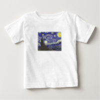 Starry Night von Van Gogh Säugling T - Shirt