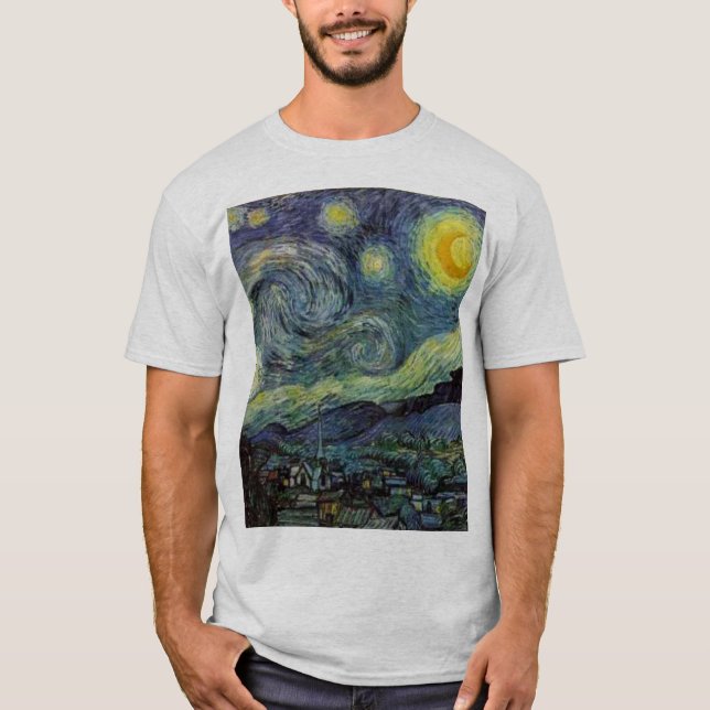 Starry Night von van Gogh T-Shirt (Vorderseite)