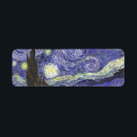 Starry Night von Vincent van Gogh<br><div class="desc">Starry Night by Vincent van Gogh ist ein Vintages, kunstvolles Post-Impressionismus Landschaft Stadtbild mit Blick auf Saint Remy, Frankreich aus van Gogh Asyl. Der Nachthimmel wirbelt mit Wolken und leuchtendem Halbmond und strahlenden Sternen über dem malerischen Dorf. Starry Night ist wahrscheinlich van Goghs berühmteste Gemälde und wurde während des Tages...</div>