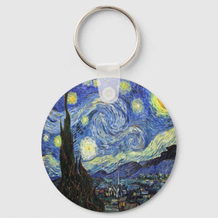 Starry Night von Vincent Van Gogh 1889 Schlüsselanhänger