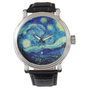 Starry Night von Vincent Van Gogh Armbanduhr