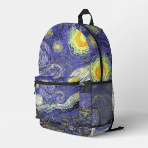 Starry Night von Vincent van Gogh Bedruckter Rucksack