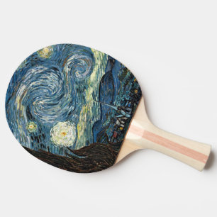 Starry Night von Vincent van Gogh. Bekannte Kunst Tischtennis Schläger