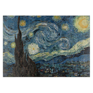 Starry Night von Vincent van Gogh, berühmt für sei Schneidebrett