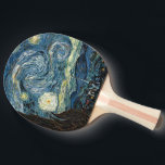 Starry Night von Vincent van Gogh. Berühmte Kunst Tischtennis Schläger<br><div class="desc">Starry Night von Vincent van Gogh. Berühmte Kunst,  Landschaftsölmalerei.</div>