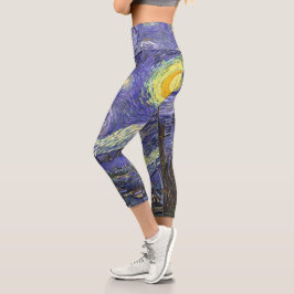 Starry Night von Vincent van Gogh Capri Leggings