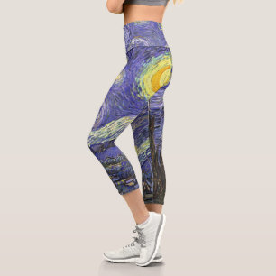 Starry Night von Vincent van Gogh Capri Leggings
