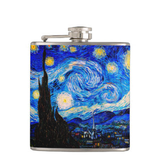 Starry Night von Vincent Van Gogh Flachmann