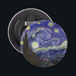Starry Night von Vincent van Gogh Flaschenöffner<br><div class="desc">Starry Night by Vincent van Gogh ist ein Vintages, kunstvolles Post-Impressionismus Landschaft Stadtbild mit Blick auf Saint Remy, Frankreich aus van Gogh Asyl. Der Nachthimmel wirbelt mit Wolken und leuchtendem Halbmond und strahlenden Sternen über dem malerischen Dorf. Starry Night ist wahrscheinlich van Goghs berühmteste Gemälde und wurde während des Tages...</div>