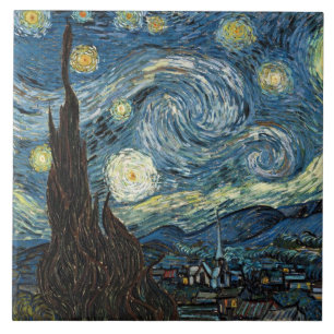 Starry Night von Vincent van Gogh Fliese
