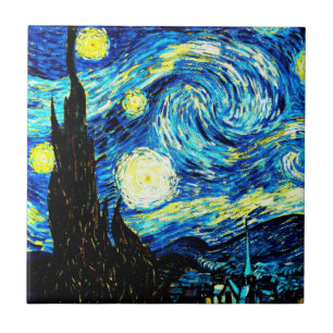 Starry Night von Vincent van Gogh Fliese