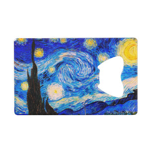Starry Night von Vincent Van Gogh Geldbeutel Flaschenöffner