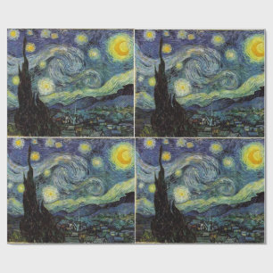 Starry Night von Vincent van Gogh. Geschenkpapier
