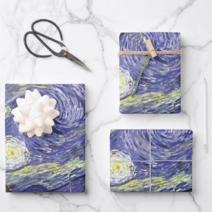 Starry Night von Vincent van Gogh Geschenkpapier Set