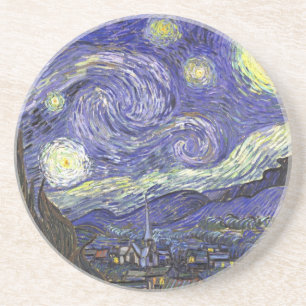 Starry Night von Vincent van Gogh Getränkeuntersetzer