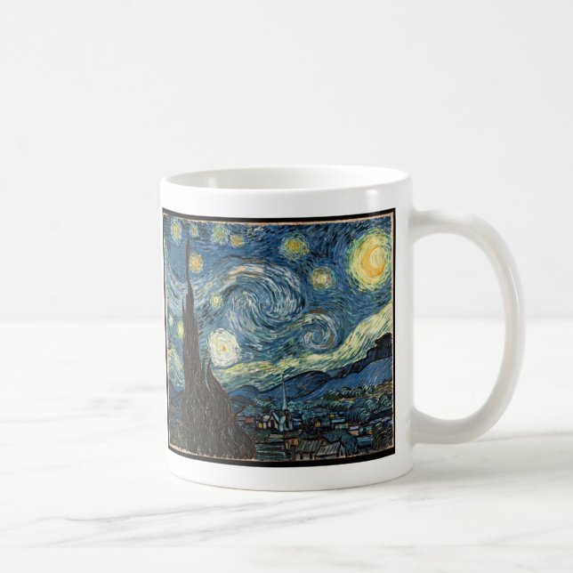 Starry Night von Vincent Van Gogh Kaffeetasse (Rechts)