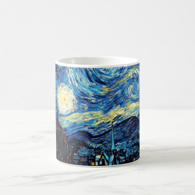 Starry Night von Vincent van Gogh Kaffeetasse (Mittel)