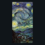 Starry Night von Vincent van Gogh. Karte<br><div class="desc">Berühmte Kunst Starry Night von Vincent van Gogh. Impressionismus,  Landschaftsölmalerei.</div>