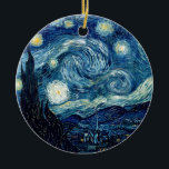 Starry Night von Vincent Van Gogh Keramikornament<br><div class="desc">Starry Night von Vincent Van Gogh</div>