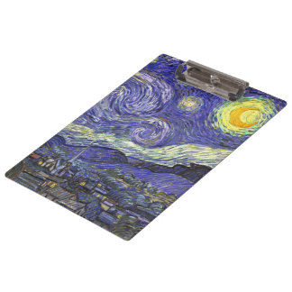 Starry Night von Vincent van Gogh Klemmbrett