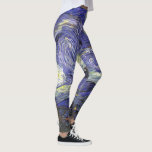 Starry Night von Vincent van Gogh Leggings<br><div class="desc">Starry Night by Vincent van Gogh ist ein Vintages, kunstvolles Post-Impressionismus Landschaft Stadtbild mit Blick auf Saint Remy, Frankreich aus van Gogh Asyl. Der Nachthimmel wirbelt mit Wolken und leuchtendem Halbmond und strahlenden Sternen über dem malerischen Dorf. Starry Night ist wahrscheinlich van Goghs berühmteste Gemälde und wurde während des Tages...</div>